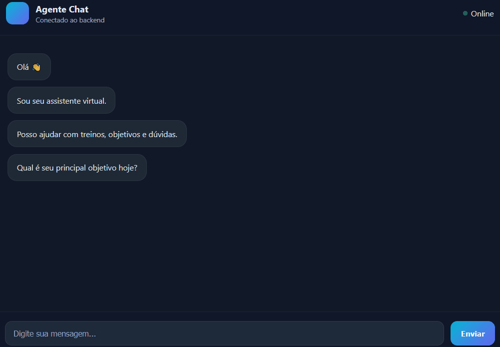 AI Agent app demo showing chat interaction and responses